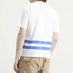 Drake's Printed Stripe Pocket T-Shirt
