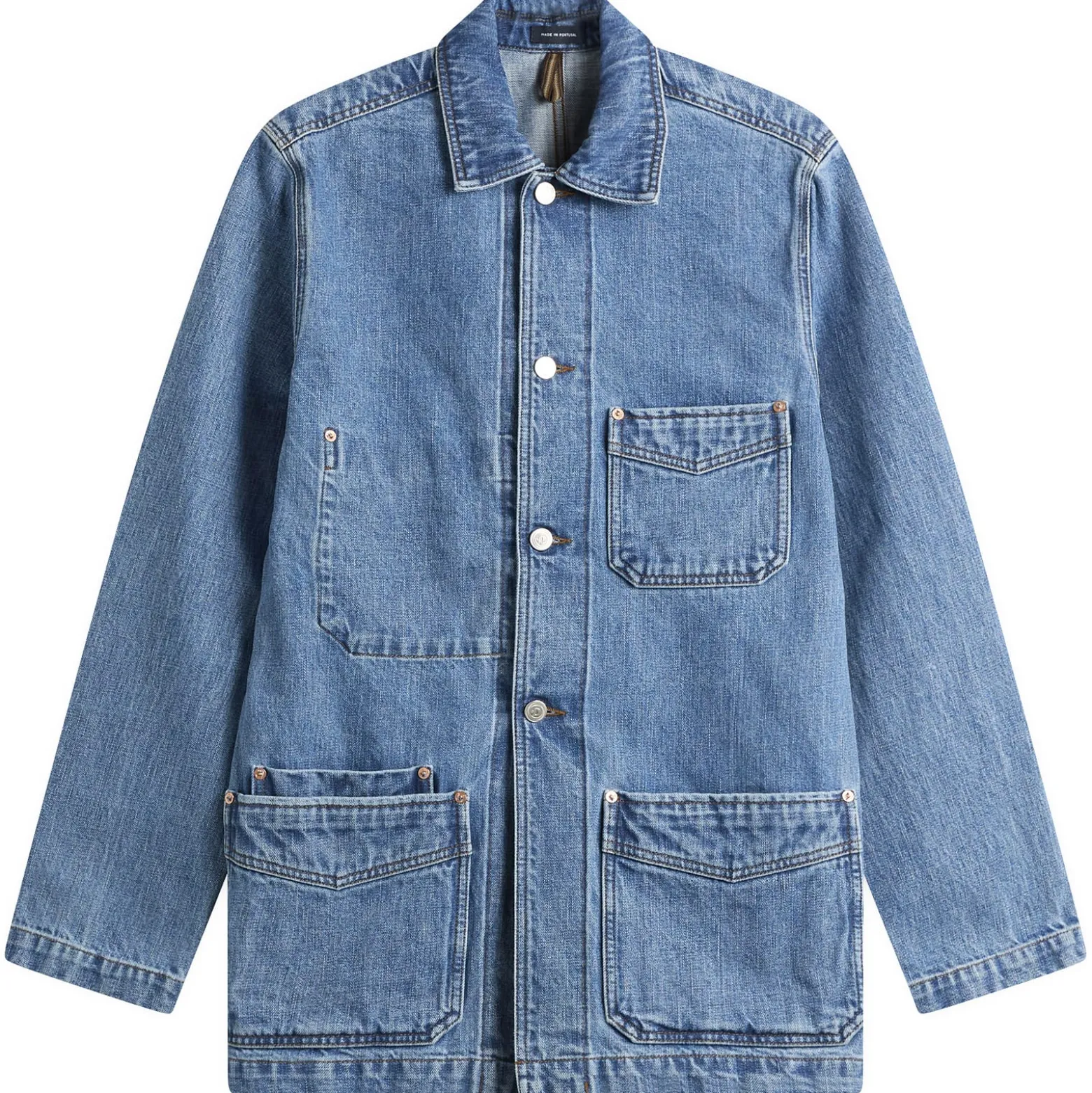 Drake's Selvedge Denim Chore Jacket