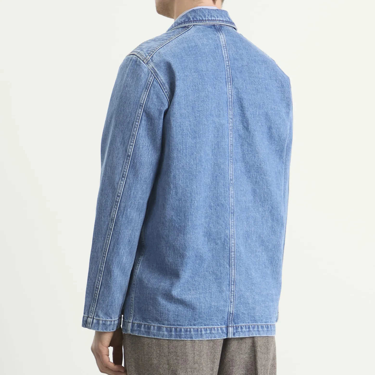 Drake's Selvedge Denim Chore Jacket