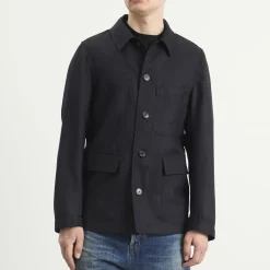 Dries Van Noten Pinstripe Worsted Wool Jacket