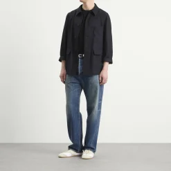 Dries Van Noten Pinstripe Worsted Wool Jacket