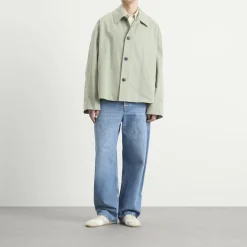 Dries Van Noten Washed Heavyweight Cotton Jacket
