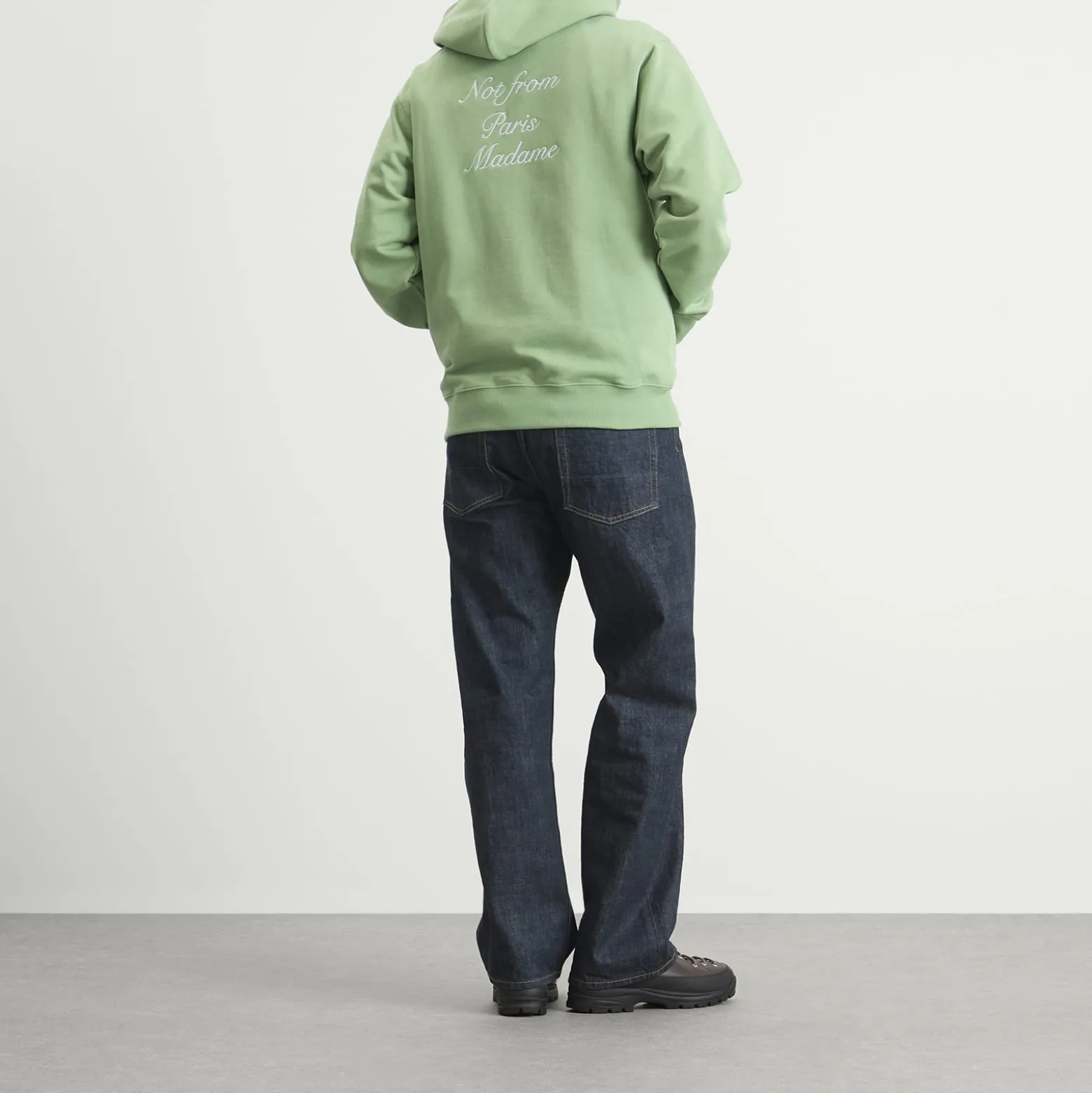 Drôle de Monsieur Calligraphy Slogan Hoodie