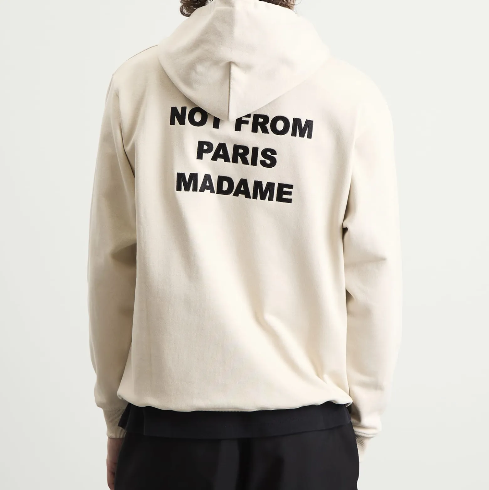 Drôle de Monsieur Not From Paris Madame Slogan Hoodie
