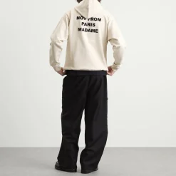 Drôle de Monsieur Not From Paris Madame Slogan Hoodie