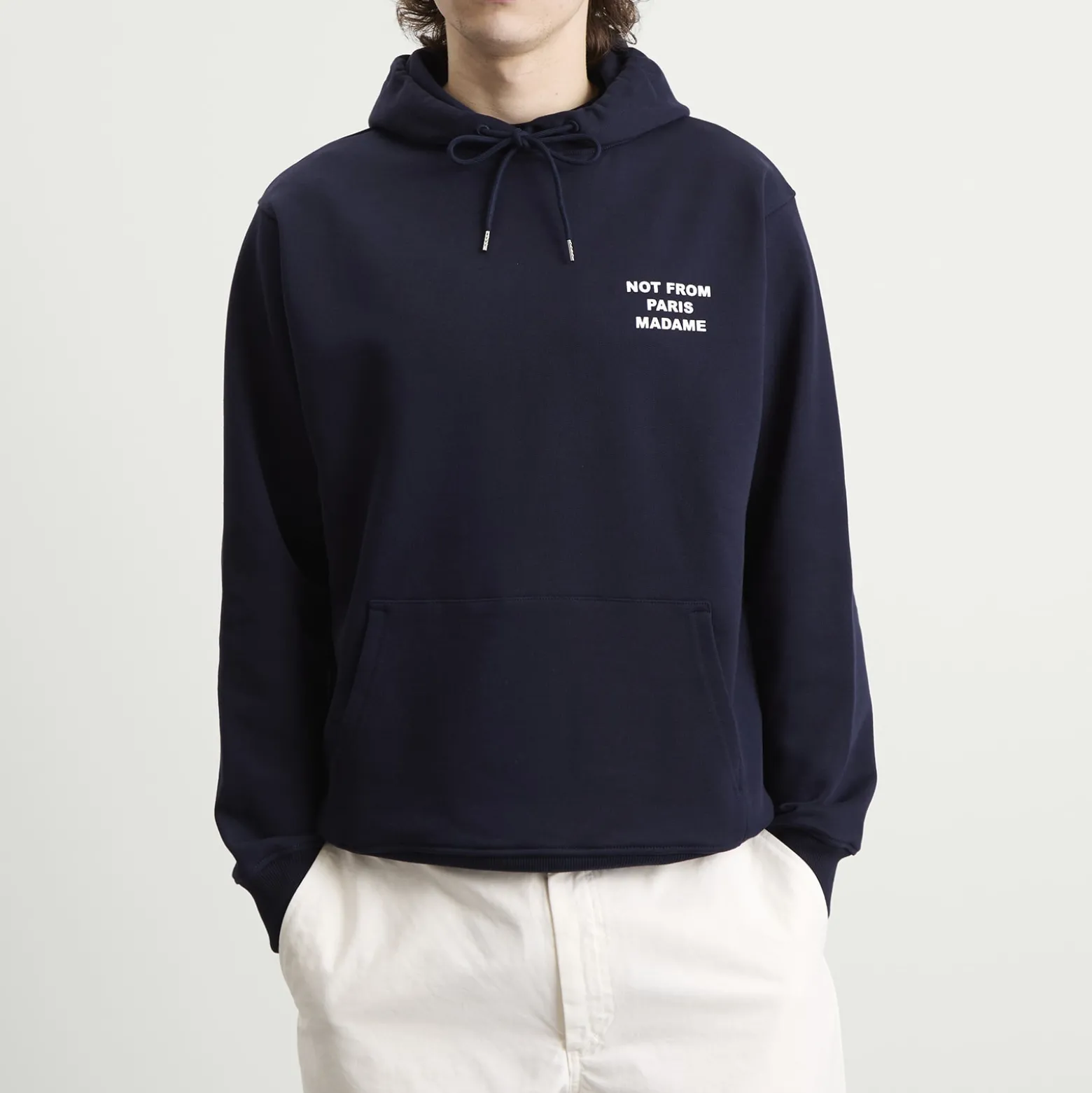 Drôle de Monsieur Not From Paris Madame Slogan Hoodie
