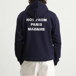 Drôle de Monsieur Not From Paris Madame Slogan Hoodie