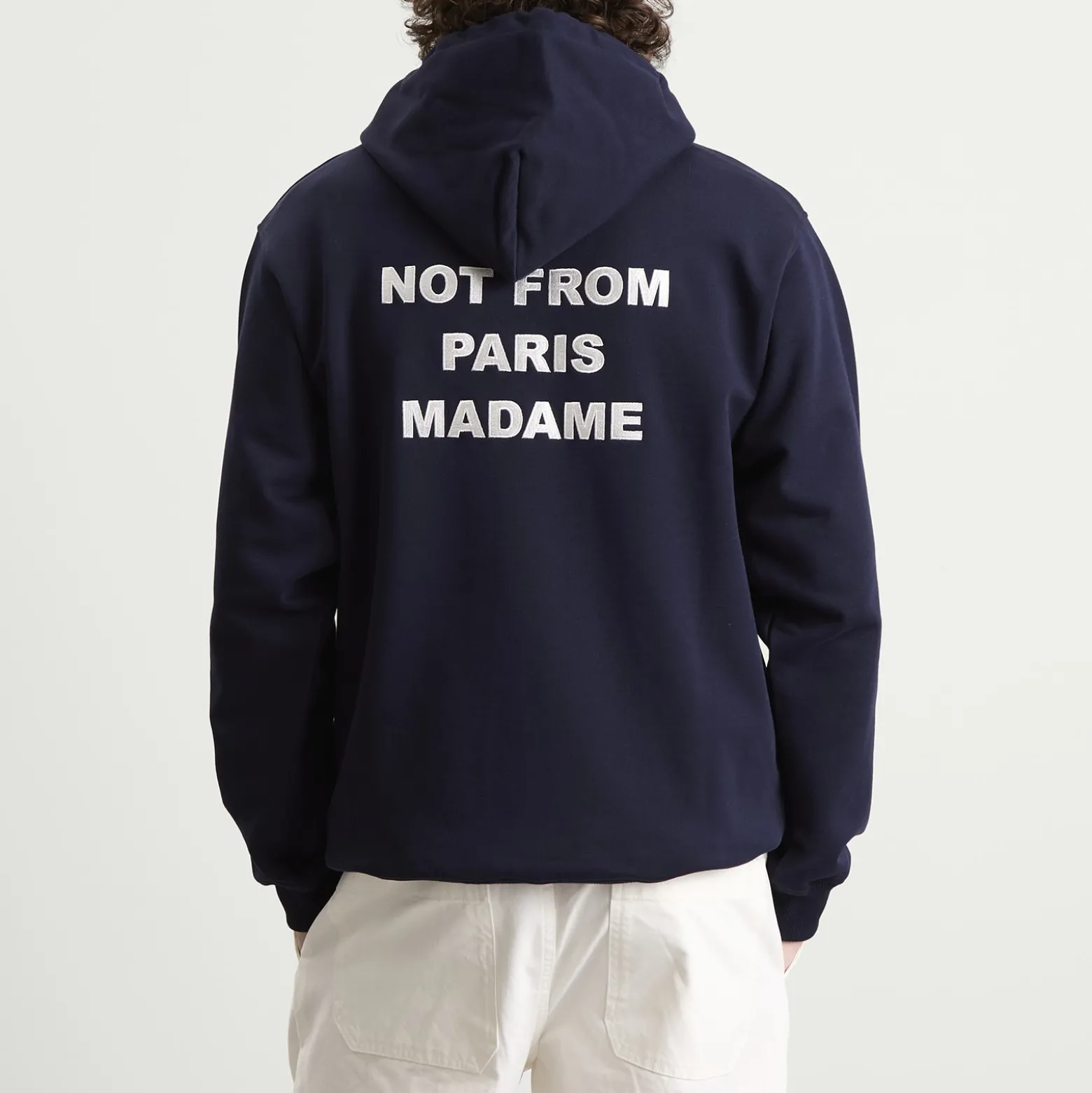 Drôle de Monsieur Not From Paris Madame Slogan Hoodie