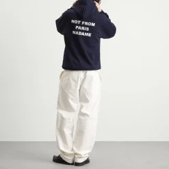 Drôle de Monsieur Not From Paris Madame Slogan Hoodie