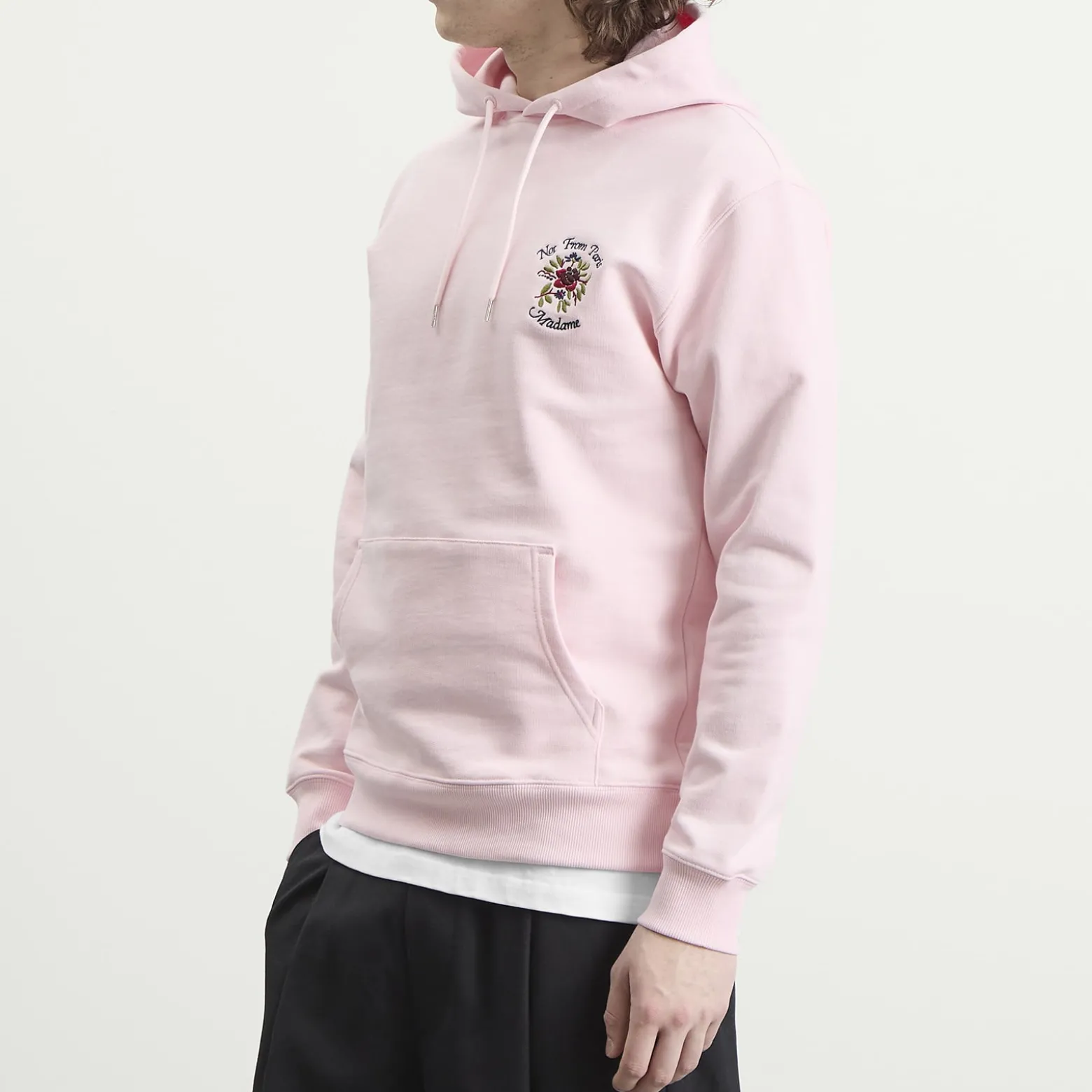 Drôle de Monsieur Rose Slogan Hoodie