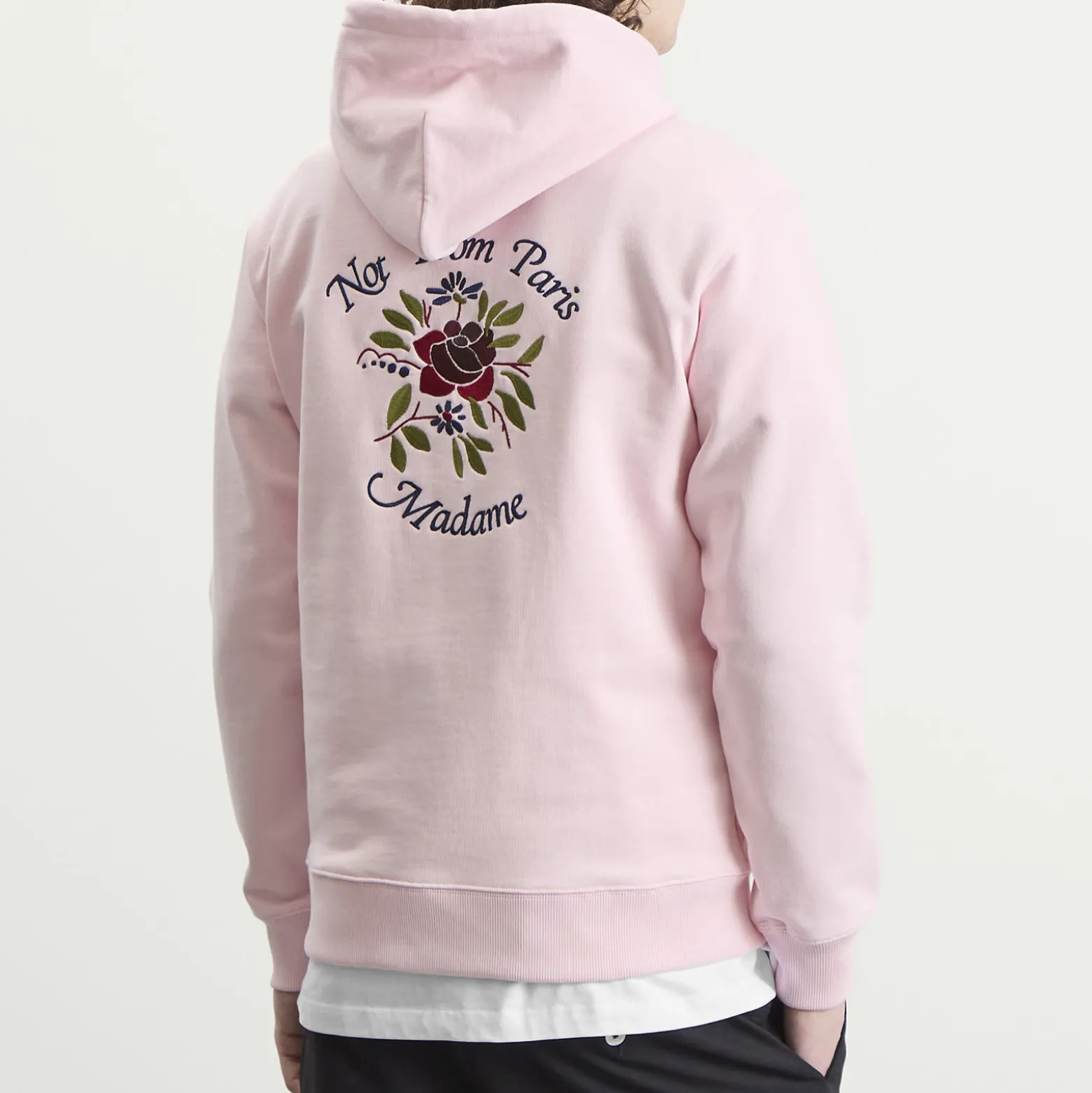 Drôle de Monsieur Rose Slogan Hoodie