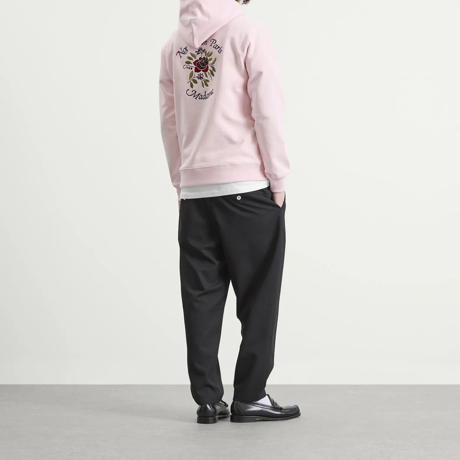 Drôle de Monsieur Rose Slogan Hoodie