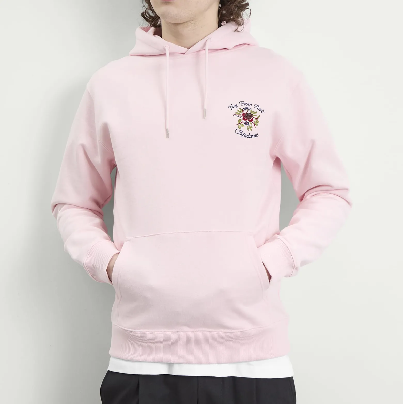 Drôle de Monsieur Rose Slogan Hoodie