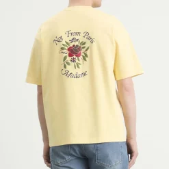 Drôle de Monsieur Rose Slogan T-Shirt