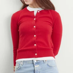 Dunst Essential Crewneck Knit Cardigan
