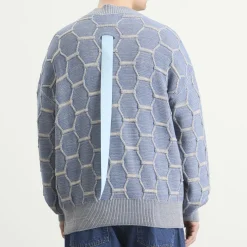EBiT Honeycomb Knit Cardigan