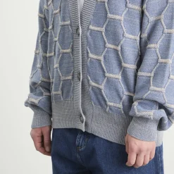 EBiT Honeycomb Knit Cardigan
