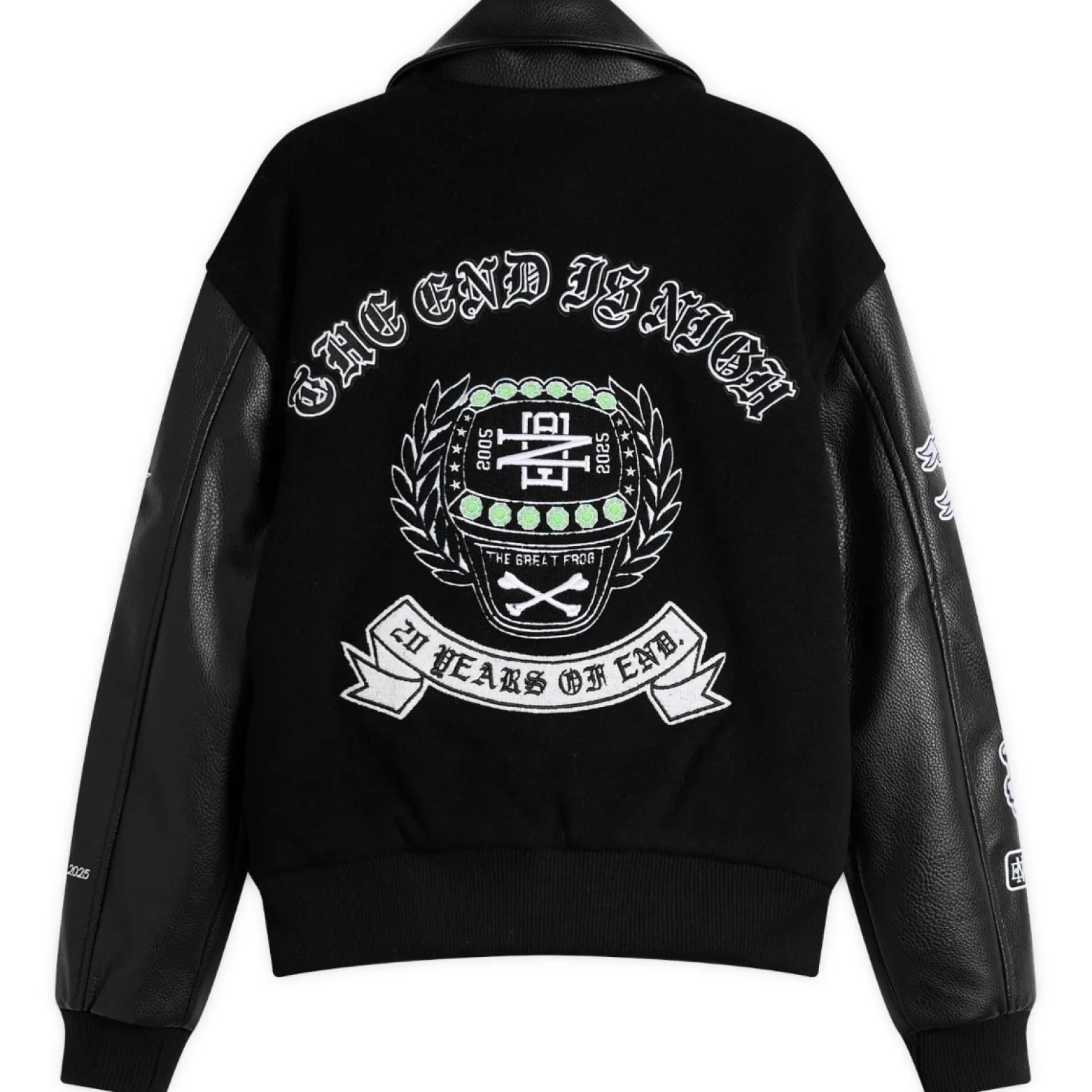 END. X The Great Frog Varsity Jacket