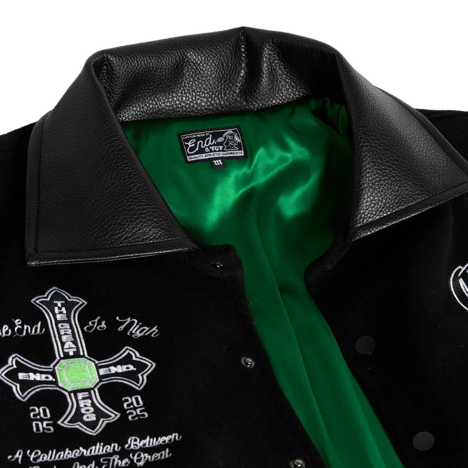 END. X The Great Frog Varsity Jacket