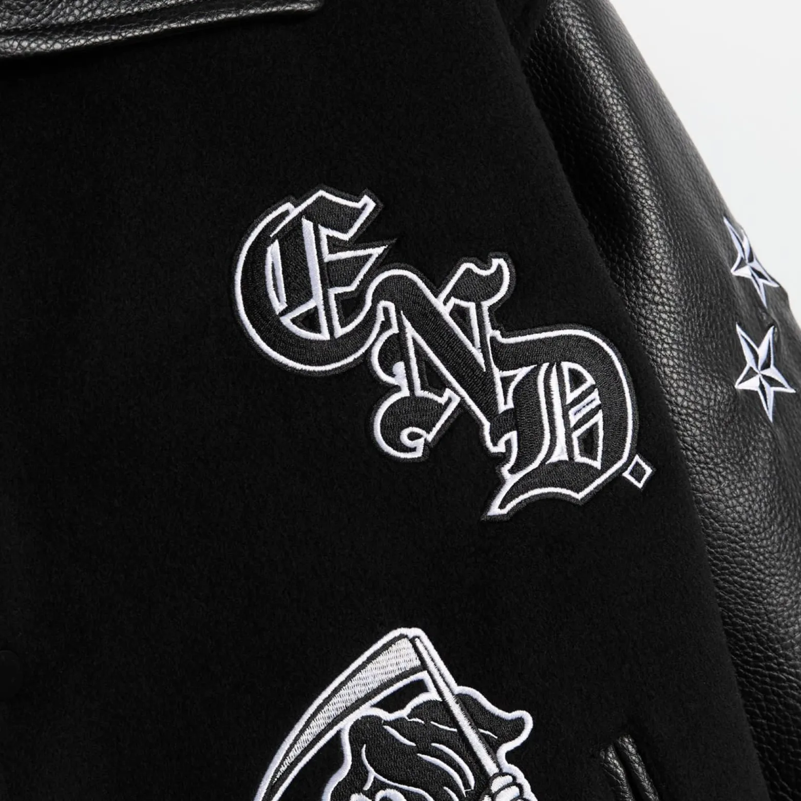 END. X The Great Frog Varsity Jacket