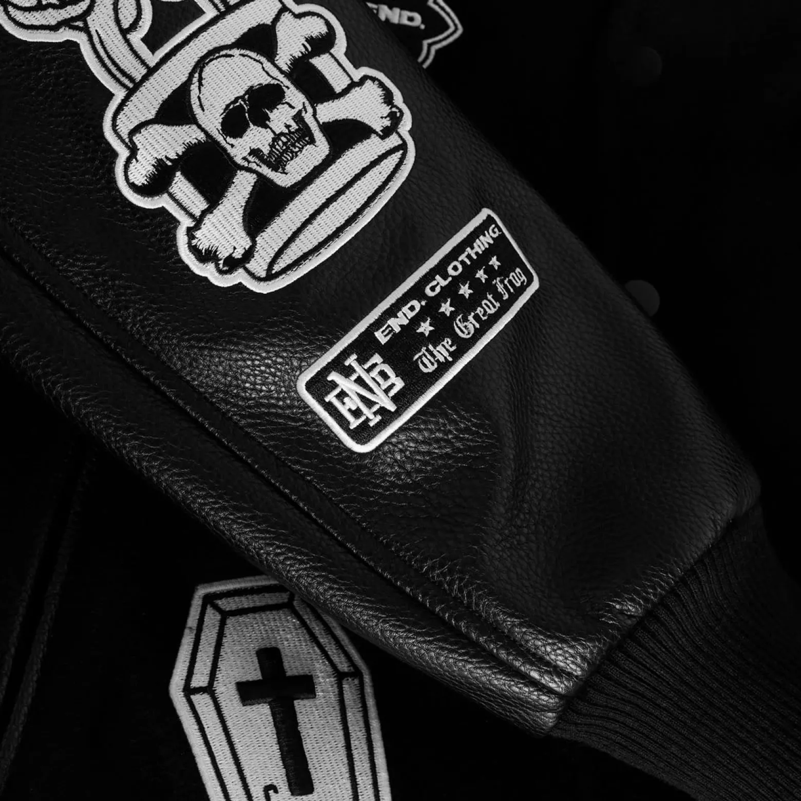 END. X The Great Frog Varsity Jacket