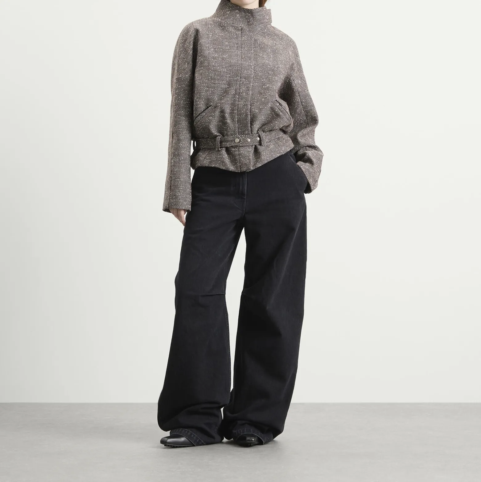 Entire Studios Contrast Aviator Jacket