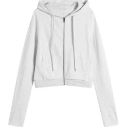 Entire Studios Lightweight Crop Zip-Up Hoodie
