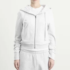 Entire Studios Lightweight Crop Zip-Up Hoodie