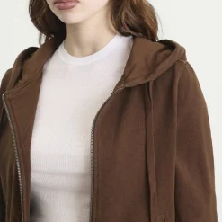 Entire Studios Lightweight Crop Zip-Up Hoodie