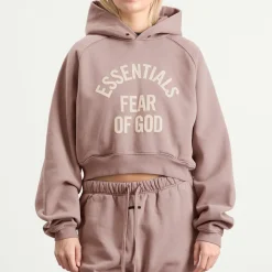 Fear of God ESSENTIALS Campus 90'S Crop Raglan Hoodie