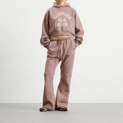 Fear of God ESSENTIALS Campus 90'S Crop Raglan Hoodie