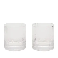 ferm LIVING Ripple Tumbler Glasses - Set of 2
