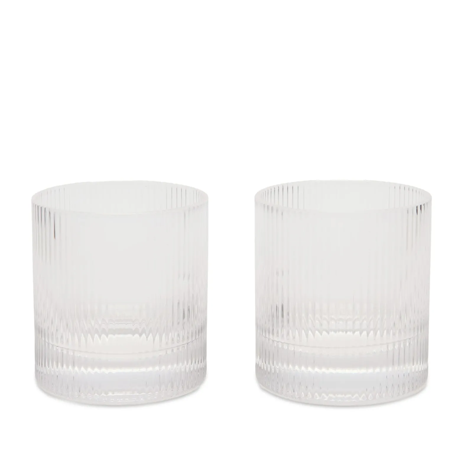 ferm LIVING Ripple Tumbler Glasses - Set of 2
