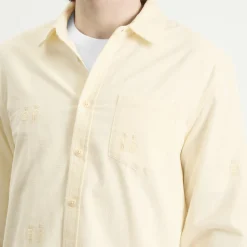 Folk Embroidery Direction Babycord Shirt