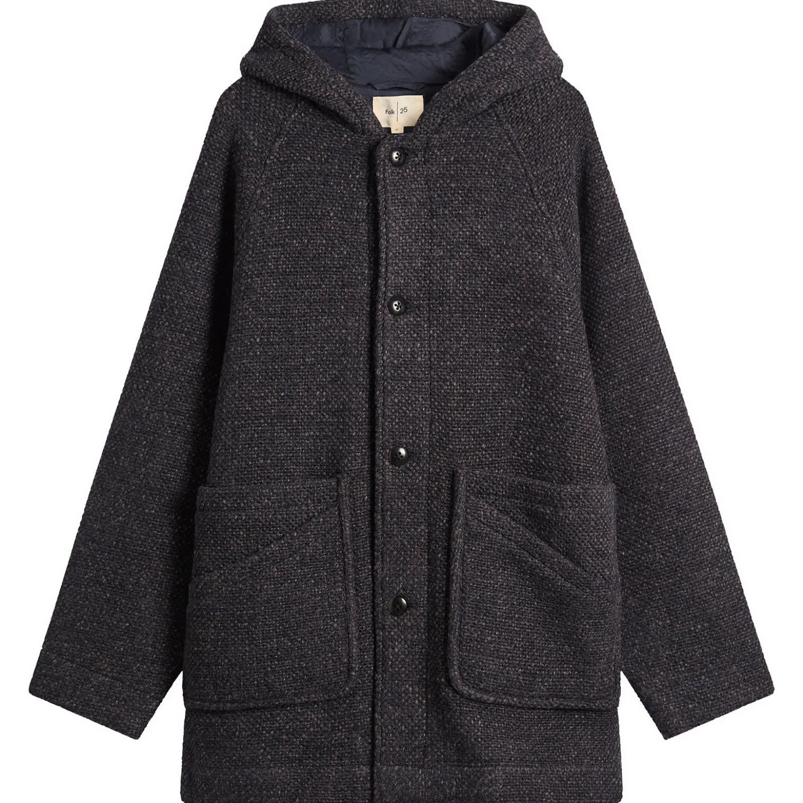 Folk Hooded Car Coat