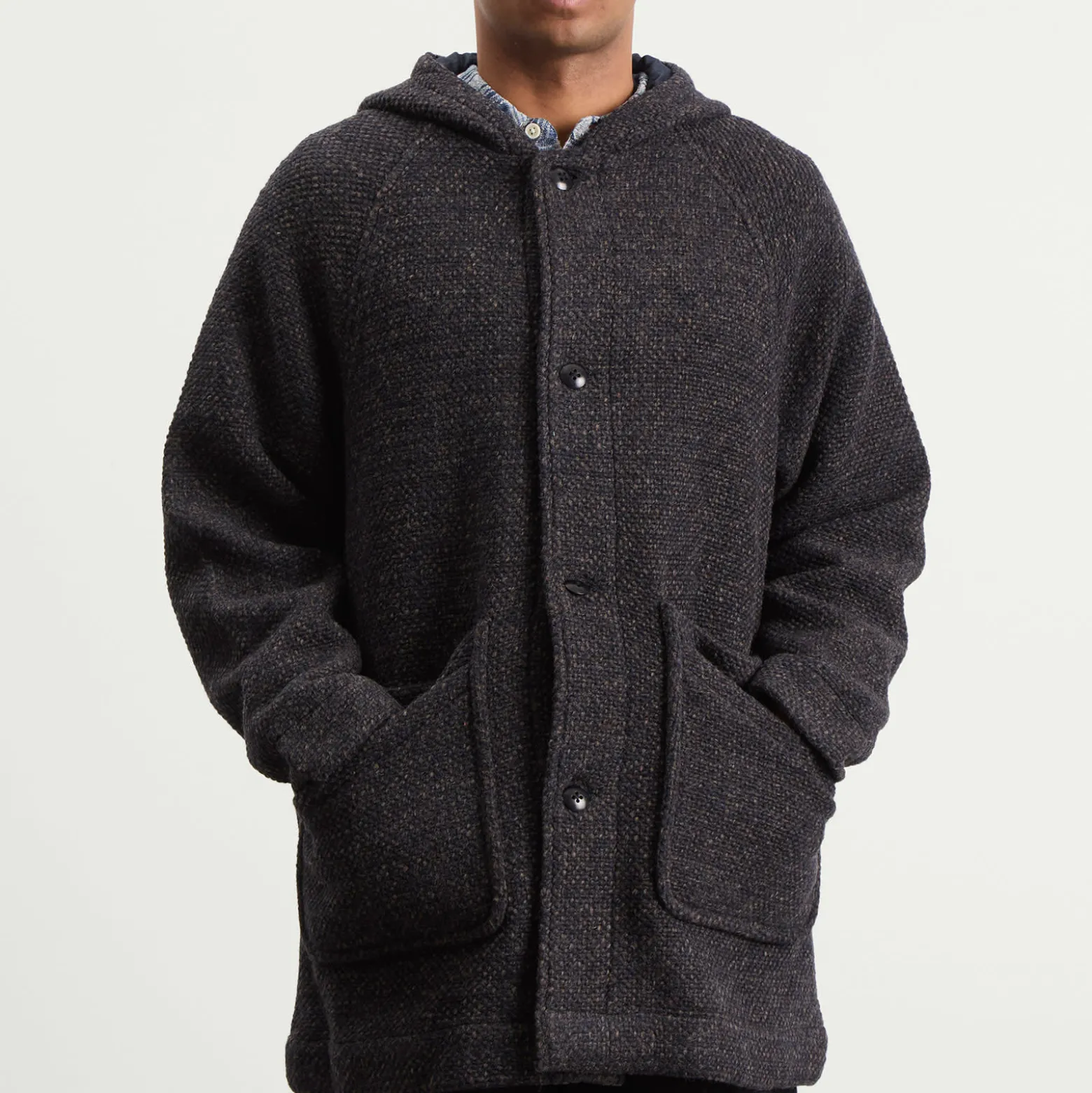 Folk Hooded Car Coat