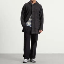 Folk Hooded Car Coat