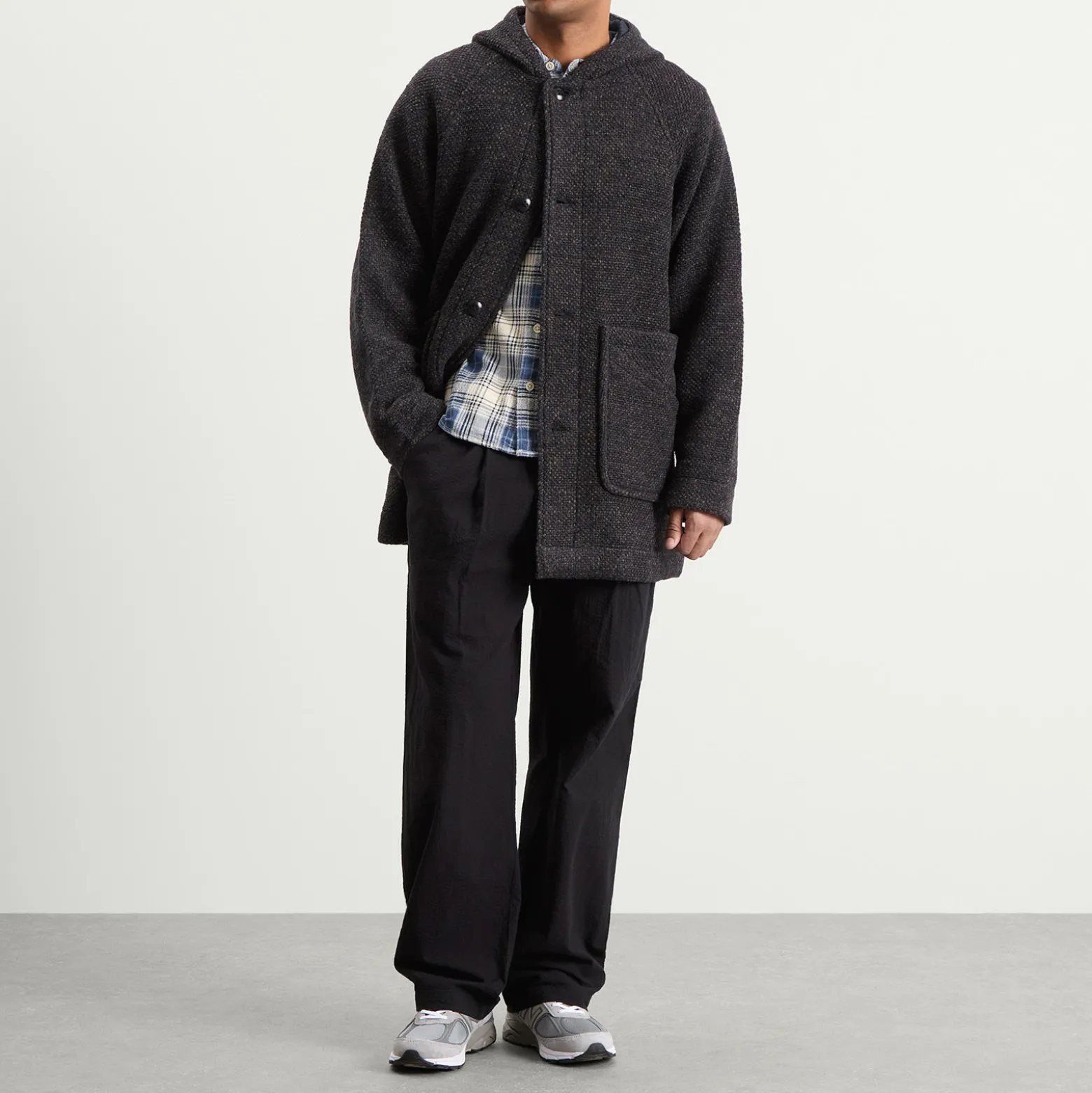 Folk Hooded Car Coat