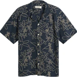 Foret Peer Embroidery Regular Fit Ss Shirt