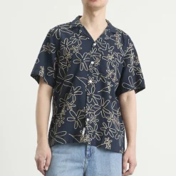 Foret Peer Embroidery Regular Fit Ss Shirt