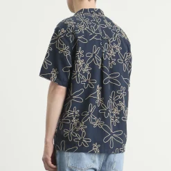 Foret Peer Embroidery Regular Fit Ss Shirt