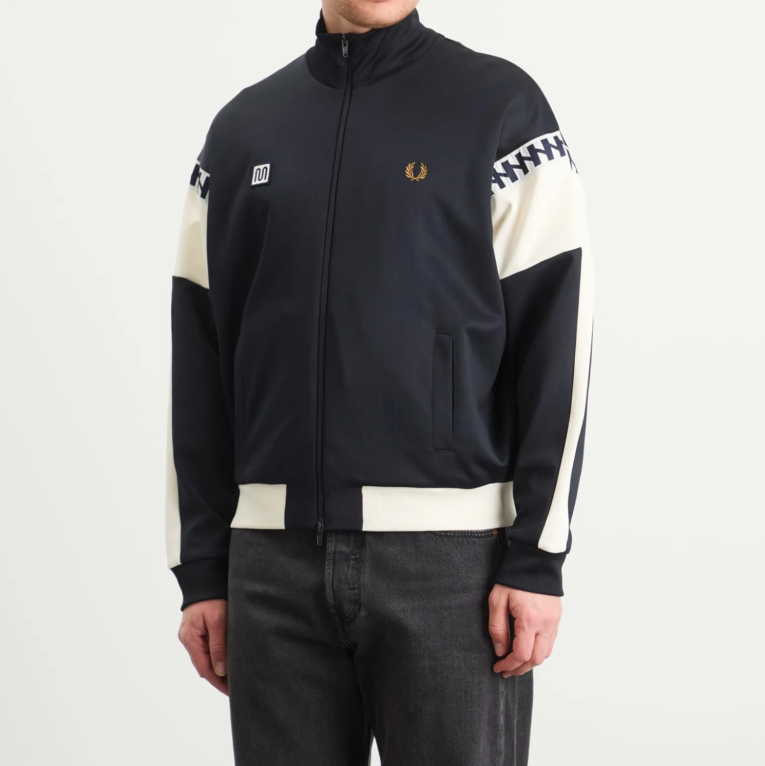 Fred Perry Meyba Cut And Sew Track Jacket