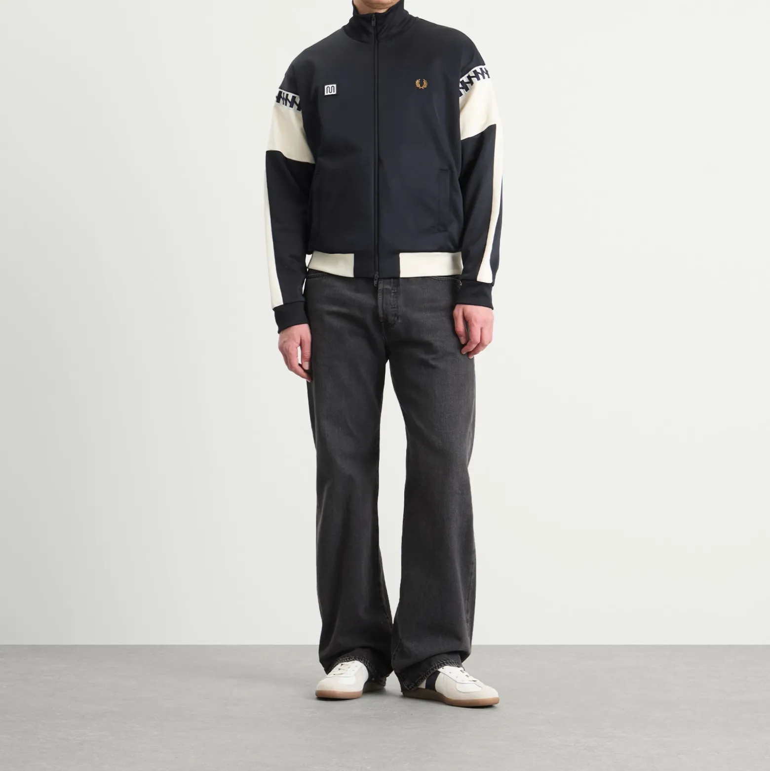 Fred Perry Meyba Cut And Sew Track Jacket