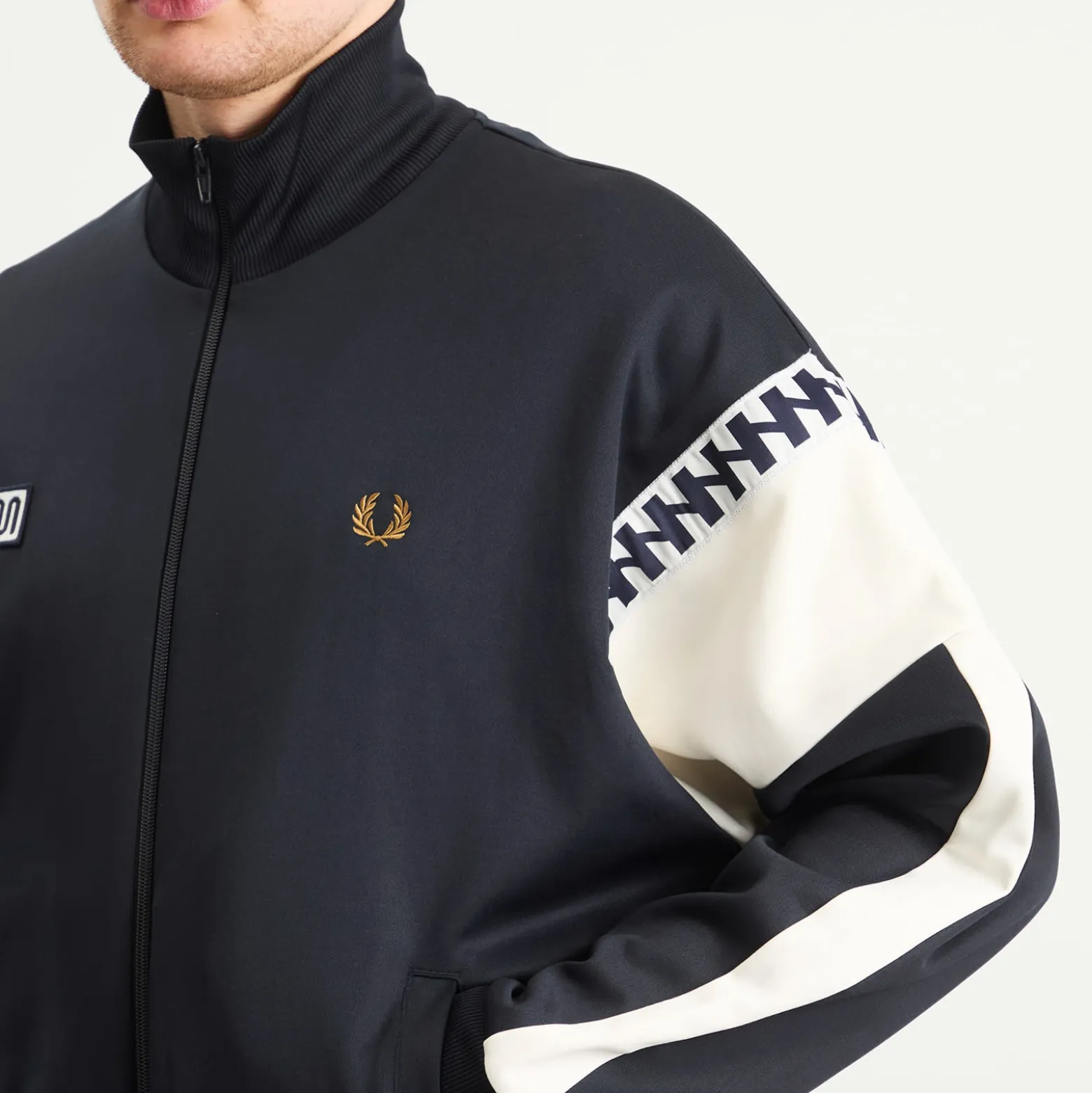 Fred Perry Meyba Cut And Sew Track Jacket