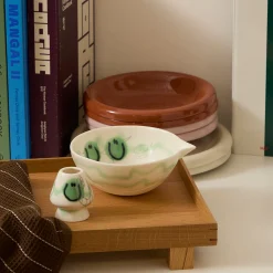 Frizbee Ceramics x END. Matcha Bowl & Whisk Holder