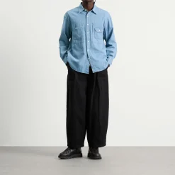 FrizmWORKS Bleach Denim Utility Shirt