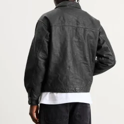 FrizmWORKS Destroyed Cowhide Leather Jacket