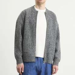 FrizmWORKS Tweed Wool Deck Zip Cardigan