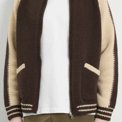 FrizmWORKS Wool Varsity Zip Cardigan