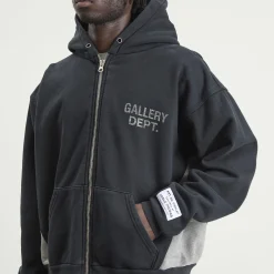 Gallery Dept. Contrast Panel Zip Hoodie